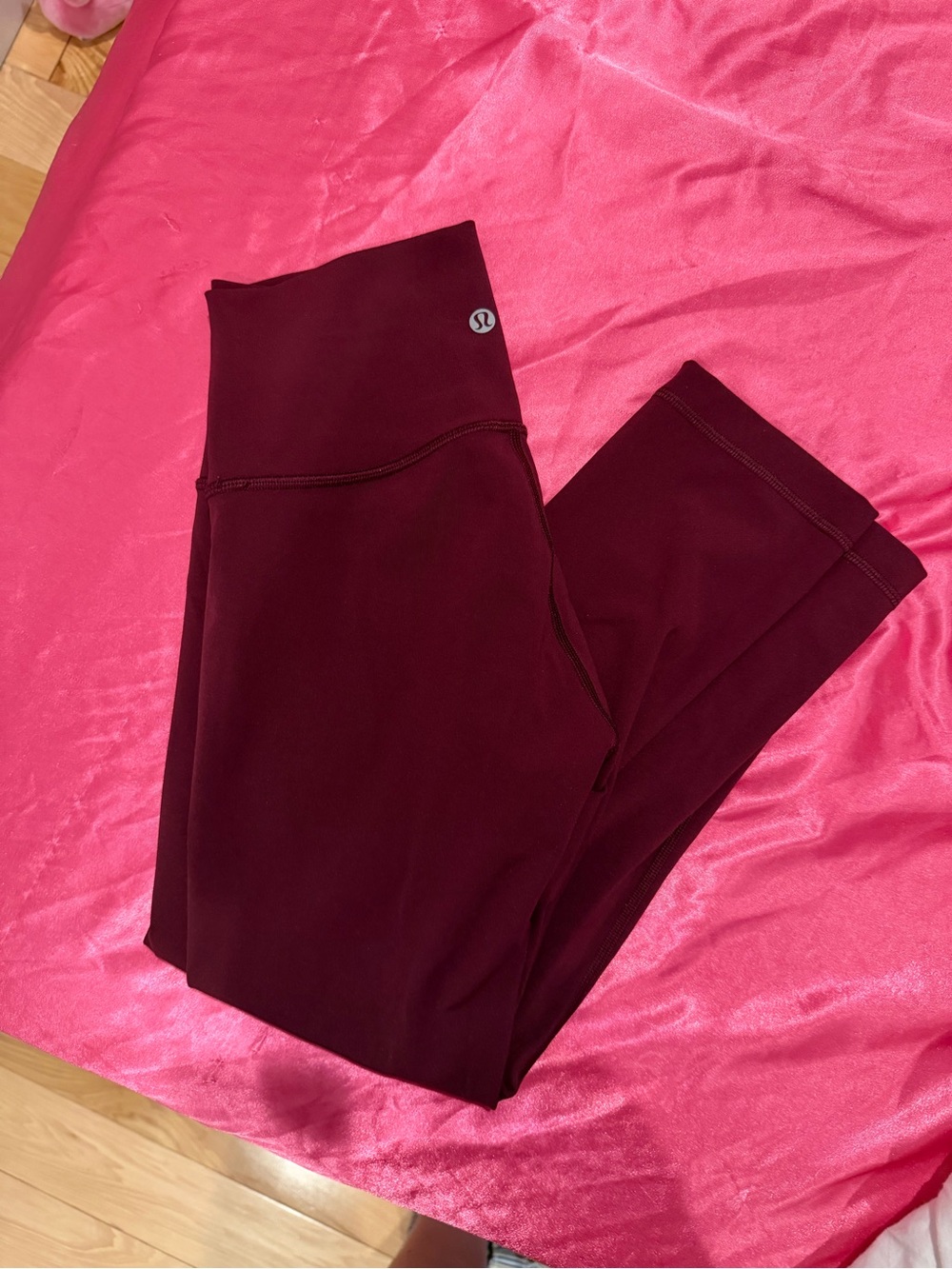 lululemon athletica burgundy high-waist leggings